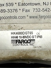 Fargo Controls HK4680DGT65 Hour Meter HK46/10-80VDC GT – New Fast Ship