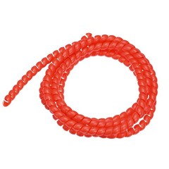 Flexible Spiral Tube Wrap Cable Management Sleeve 12mmx14mm 2 Meters Length Red