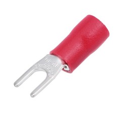 50Pcs SV5.5-4S Insulated Fork Electrical Crimp Terminal 12-10AWG Red