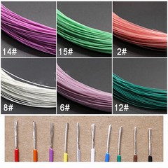 30AWG Ø0.68mm Silver Plated Copper Polytetrafluoro PTFE Wire Stranded Cable