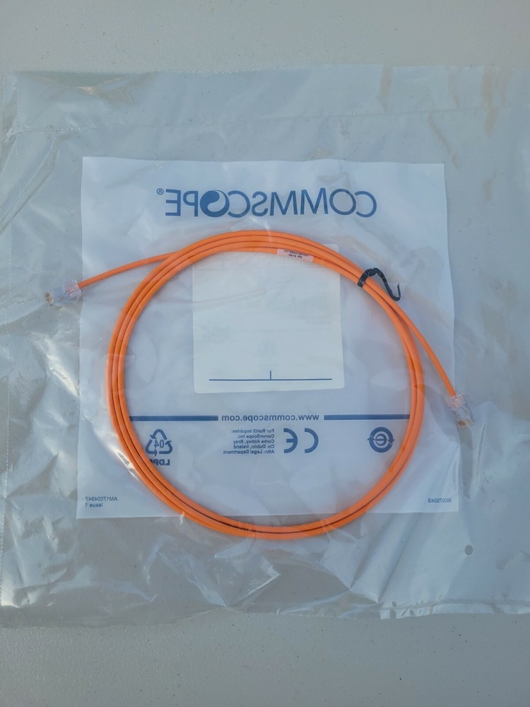 Commscope Systimax Copper Cat 6 Commercial Patch Cord CO166S2-06f007 7FT Red Dia