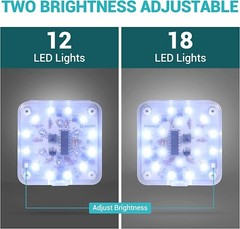 White LED Night Light Lamp DIY Electronics Kit Soldering Practice For Students