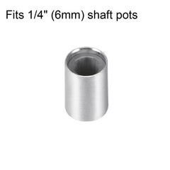 5Pcs, Potentiometer Knob Silver Tone Rotary Knob 10mmx15mm Volume Control Knob