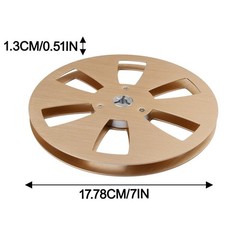 Aluminum 1PCS Empty Reel for 7 Inch Tape Silver/Blue/Black/Gold Options