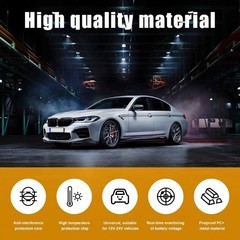 Car LED Cigarette Lighter Voltmeter, 12V 24V DC Digital Battery Vo Color: 1 PC