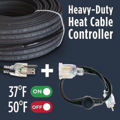 Heat Cable Controller Thermostat Weatherproof Outdoor Digital Certified
