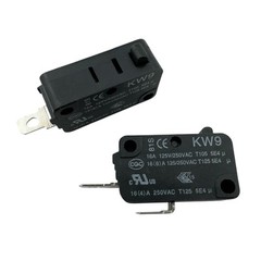 2Pcs – QiAOH KW9 Micro Limit Switch 2-Pins 16A 125/250VAC Normally Open