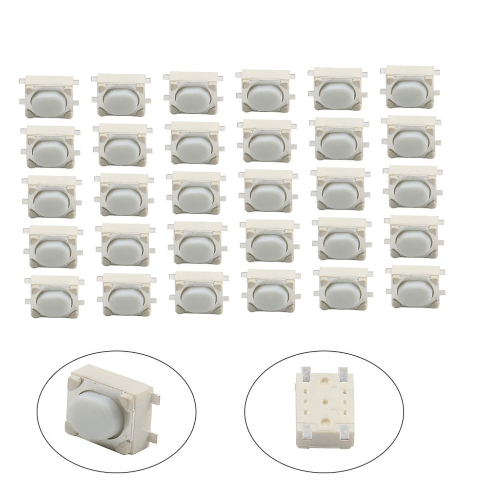 30Pcs 3x4x2.5mm Panel Momentary Tactile Tact Push Button Switch 4 Terminals