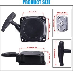Recoil Pull Starter with Claw Pawl Cog for 43cc 47cc 49cc 50c ATVs Pocket Dirt B