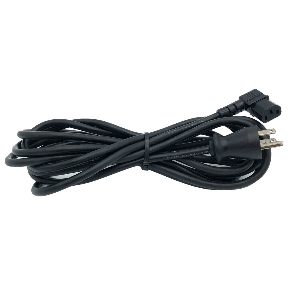 15ft AC 5-15 to C13 Hospital Grade Power Cord Cable – 3 Prong Right Angle 18AWG