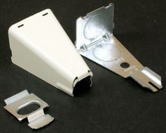 Wiremold V5785, Ivory/Scuffcoat, Connector Fitting for 500/700 Raceway, 1 pc
