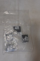 Otis Elevator Die-Cast Graphic Button Insert “4R” – AAA250G – Lot of 4 – NOS