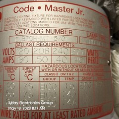 CJB70H-MT EMERSON APPLETON Code Master Jr Sealed Explosionproof HID NEW $299