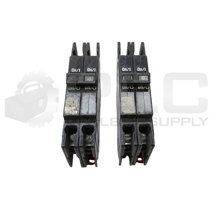 LOT OF 2 ALLEN BRADLEY 1492-MCAA210 /A CIRCUIT BREAKER 2P 120-240VAC 10A
