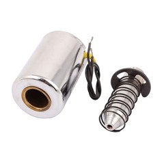 DC 12V 10mm 4-8Kg Pull Type 2 Wired Spring Plunger Solenoid Electromagnet