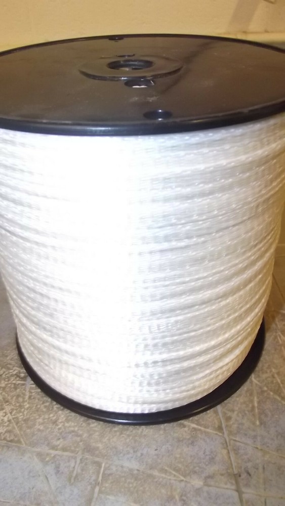1/4″ x 1500′ 400# tensile polyester pull tape, mule tape, webbing