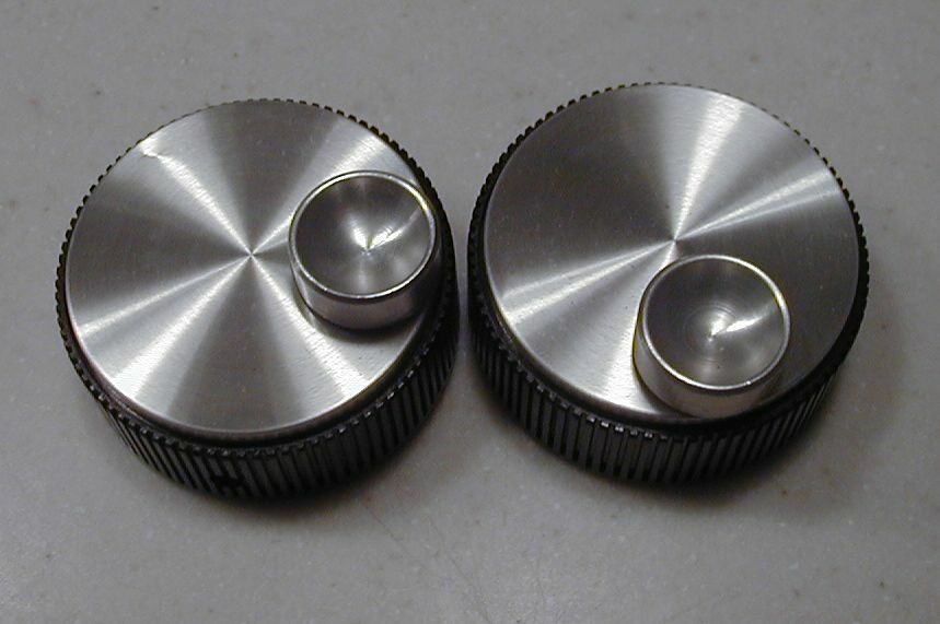 Large Watkins Johnson Spinner Knobs for 1/4 inch Shaft NOS