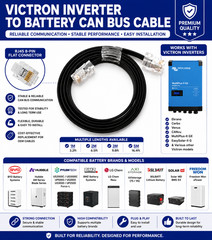 VICTRON INVERTER TO BATTERY CAN BUS CABLE FOR BYD HUBBLE PYLONTECH BMZ LG