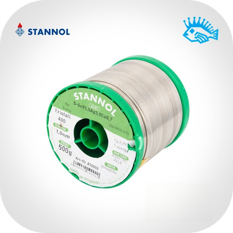 STANNOL lead-free 3.8% silver solder wire 5-core 1.0mm fever audio exceed WBT.