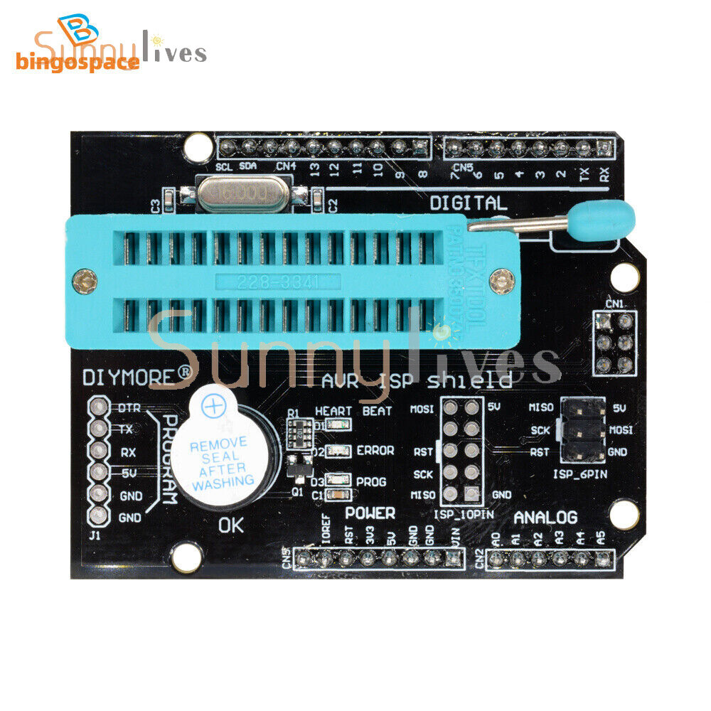 AVR ISP Shield Burning Burn Bootloader Programmer for Arduino UNO R3 US
