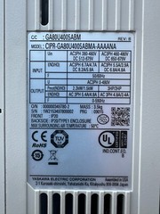 YASKAWA AC Drives, GA800 Series, CIPR-GA80U4005ABMA, 3HP, 480V, IP20 Enclosur