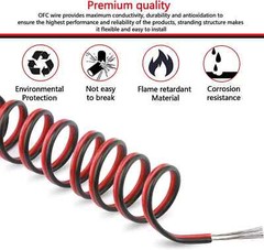 Electric Wire 65.6Ft 22 Gauge Wire 12V Low Voltage Premium Quality Durable