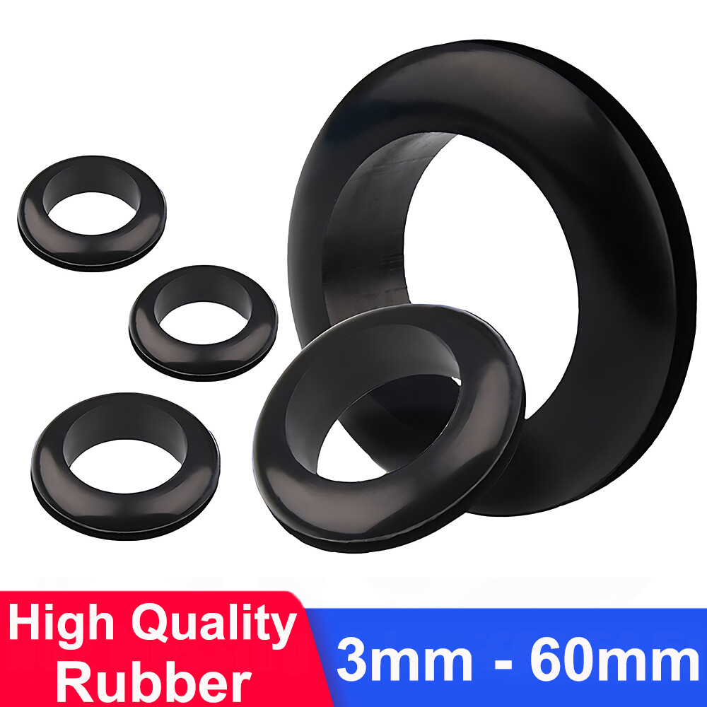 Wiring Grommets – Rubber Open Grommet – For Cable Wire Panel Car Hole 3mm – 60mm
