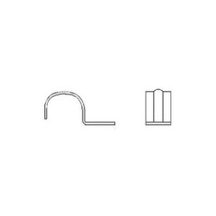 PECO 180-S, 1/2″, Zinc Plated STL, 1-Hole, Snap-On, Rigid/EMT Con Strap, 1 pc