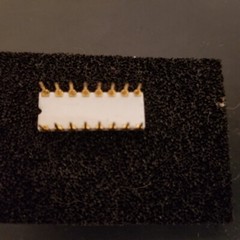 National Semiconductor INS4001D White Ceramic/Gold, MCS-4 Intel, C4004