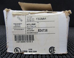 BURNDY YS29A1 250 KCMIL UNINSULATED ALUMINUM COMPRESSION SPLICE – NEW NO BOX