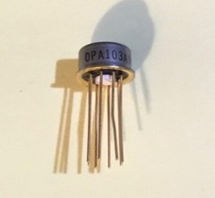 Burr-Brown OPA103AM Op Amp 8-pin TO-99 package