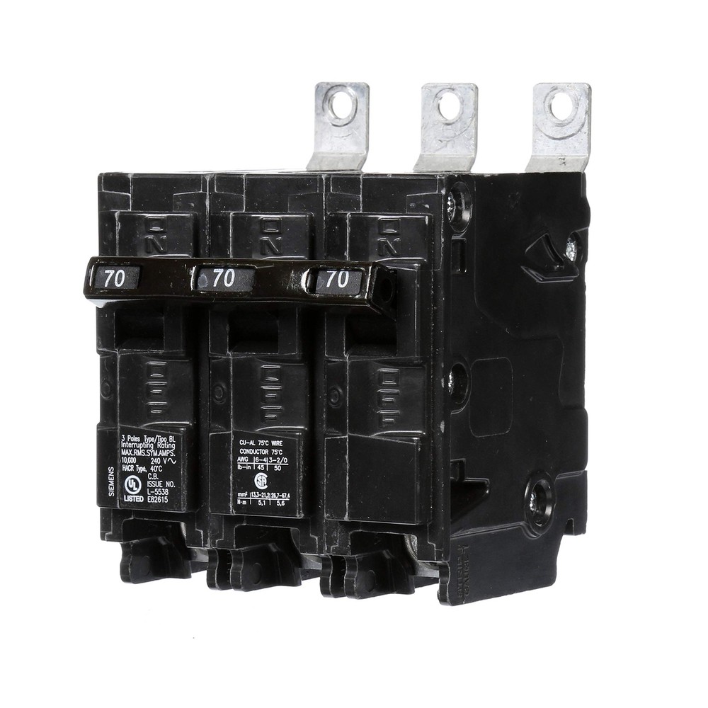 NIB – Siemens – B370 – 240V 3-Pole Low Voltage Molded Case Circuit Breaker