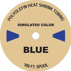 100 FT. BLUE 1″ Polyolefin 2:1 Heat Shrink Tubing