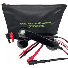 Loop Check Phones Electrician Continuity Test Phone Set TE001-N in Red or Black