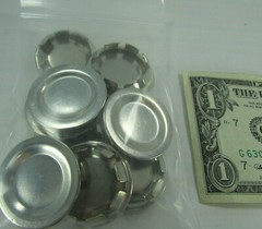 Lot 10 Stimpson 3/4″ Trade Size Electrical Box Knockout Hole Plugs Nickel 1.109″