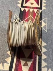 Vintage Carol Cable Co Metal Wire Spool Pawtucket RI #16 TFF