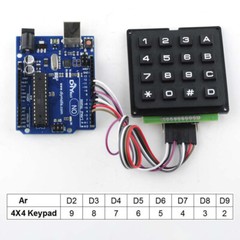 10pcs 16 Key 4×4 Keypad Module Matrix Membrane Array Switch Keyboard for Arduino