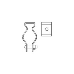 PECO H125WB, 1-1/2″ EMT, 1-1/4″ Rigid, EMT/Rigid Conduit Hanger with Bolt, 1 pc