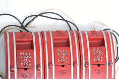 3 Edwards General Signal 270A-SP0 Fire Alarm Pull Station Non-Coded