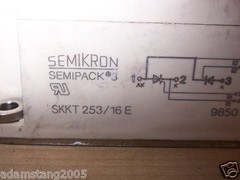 SEMI KRON SKKT 253/16E SEMIPACK 3 THYRISTOR/DIODE MODULE
