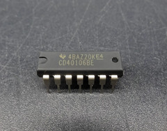 10 Pcs Texas Instruments CD40106BE CD40106 Hex Schmitt Trigger IC’s