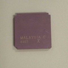 Early 1980s Intel C80188-3 16 bit 8MHz CPU, 68 PIN Gold Plated Ceramic CLCC