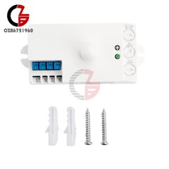 DC12-24V AC110-240V 5.8GHz Microwave Radar Sensor Body Motion HF Detector Switch
