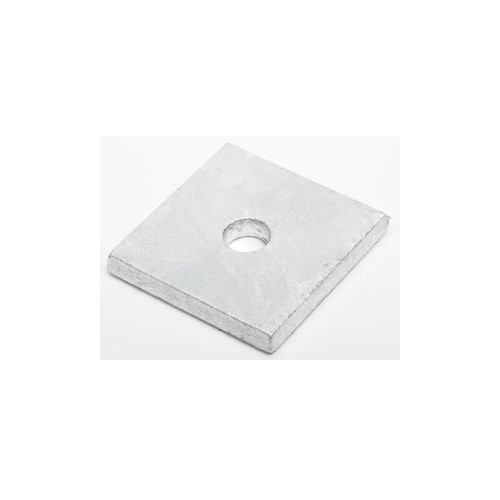 Fastenal 11101251, 0.25″ Thick, 1/2″ Bolt, Hot Dip Galvanized Square Washer, 1pc