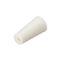 8-12mm Beige Drilled Silicone Stopper Plugs for Flask Test Tube Stopper 5pcs