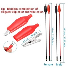 840Pcs Breadboard Jumper Wire Kit for Arduino – 14 Sizes U-Shape Wires & Alligat