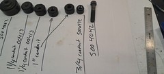GreenLee Knock out lot , 1 ea 5004063 2 inch , 2 ea 500413 1 1/4 ” 2 ea , +++