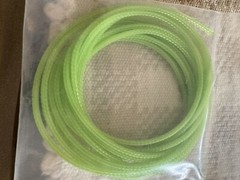 10 Ft. Expandable 1/8” 3mm Sleeve Wire Sheath Braided Cable Loom Neon Green #156
