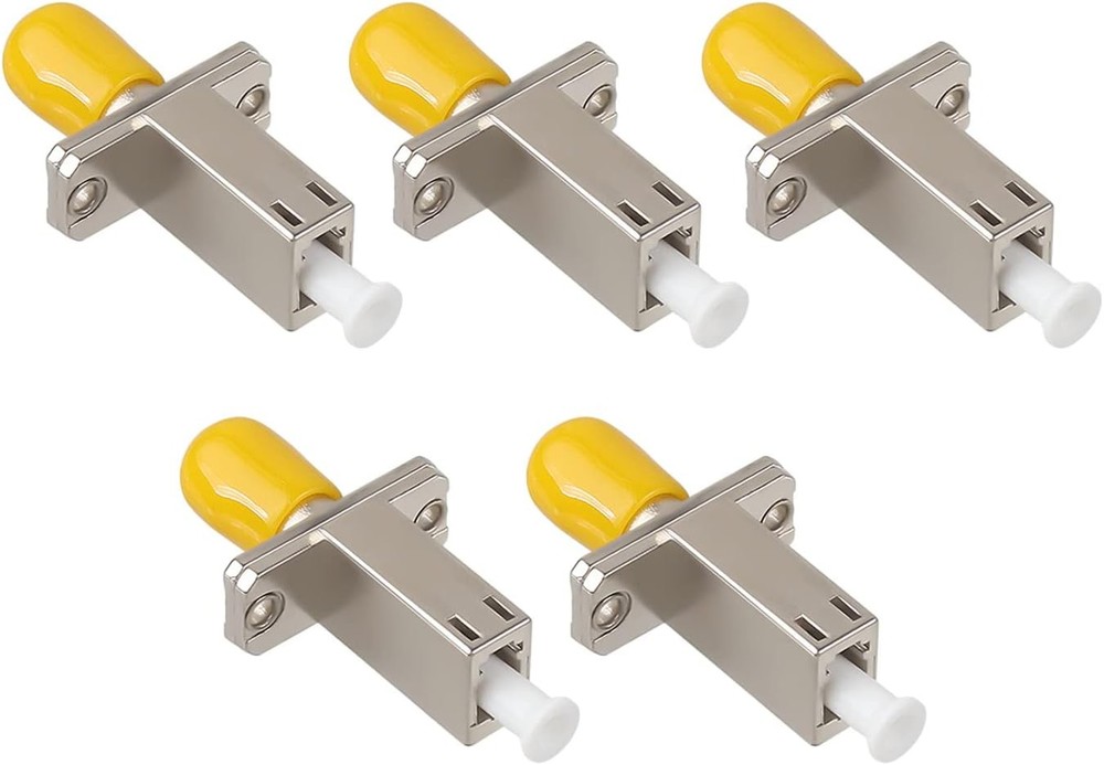 5 Piece LC Female ST Female Simplex Single Mode Fiber Optic Coupler Adapter