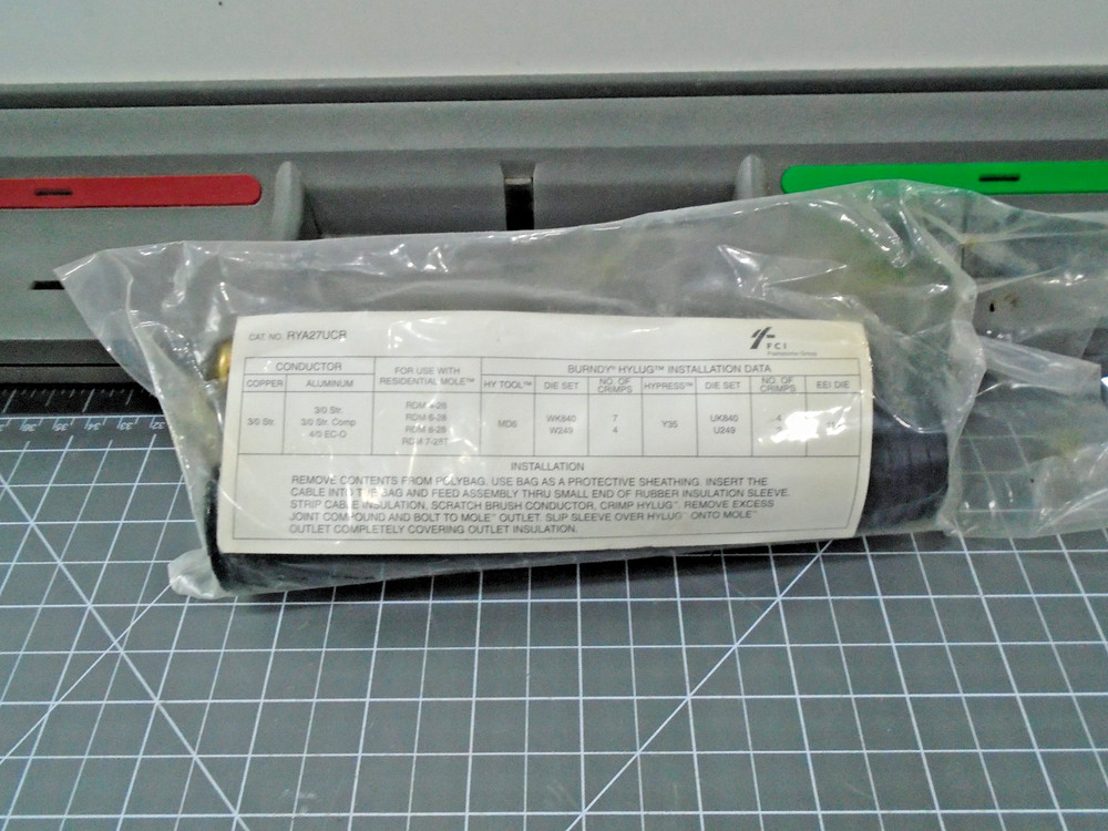 NEW Burndy RYA27UCR Hylug URD Mole Tap Assembly 3/0 Str CU AL 4/0 Sol